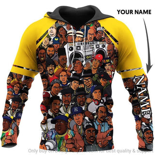 Black Pride Personalized African American Kings Of Rap Unisex Hoodie Black And Proud 365