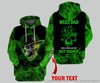 Skull Gift Gift For Hippie Skull And Pot Leaf Personalized Unisex Hoodie LH Gift For Dad