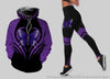 Gift For Butterfly Lover Purple Butterfly Hoodie And Legging Set
