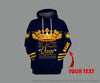 Black Pride Gift For Gamer Blue Black Queen Most Important Piece In The Game Personalized Unisex Hoodie Black And Proud Hoodie