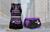 Purple Warning I Belong To My Boyfriend Tank and Short Set