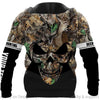 Skull Gift Gift For Hunting Lover Personalized  Gifts For Hunters Deer Hunting Skull US Unisex Size Hoodie LN