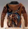 Gift For Horse Lover Personalized Love Horse US Unisex Hoodie HG