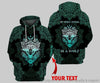 Gift For Wolf Lover Personalized My Spirit Animal Is A Wolf Mandala US Unisex Hoodie HG