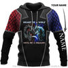 Gift For Viking Lover Gift For Wolf Lover Gift For Dragon Lover Heart Of A Wolf Soul Of A Dragon Personalized Pullover and Zipup Hoodie, Long Coat And Long Sleeve Shirt WD