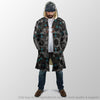 Skull Gift Teal Eyes Screaming Skull Long Coat