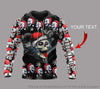 Skull Gift Christmas Skull Pot Leaf Personalized Unisex Hoodie LN