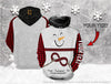 Snowman Autism Awareness Personalized Unisex Hoodie LN Autism Gift
