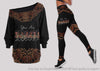 Black Pride Afro Proud You Are Black Beautiful Off Shoulder Long Sleeves Top and Leggings Set LN Black Power Movement History
