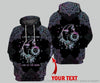 Gift For Hippie Personalized Hologram Live By The Sun Love By The Moon Unisex Hoodie HG