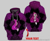 Personalized Pink Fox Henna US Unisex Hoodie HG