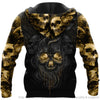 Skull Gift Yellow Eyes Skull Lava Personalized Unisex Hoodie