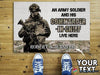 Gift For Army An Army Soldier And His Commander In Chief Live Here Doormat HG Army Doormat Military Doormats