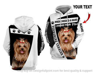 Personalized Yorkshire Terrior Us Unisex Hoodie Gifts For Dog Lovers