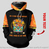 Gift For Hippie Personalized Halloween Hippie On A Dark Desert Highway US Unisex Size Hoodie