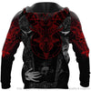 Gift For Viking Lover Red Baphomet Viking Hoodie Personalized Unisex Type