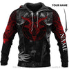 Gift For Viking Lover Red Baphomet Viking Hoodie Personalized Unisex Type