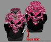Skull Gift Gift For Army Gift For Mom Personalized Pink Army Mom Skull Unisex Size Hoodie LN
