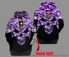 Skull Gift Gift For Army Personalized Purple Army Skull Unisex Size Hoodie LN