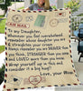 Gift For Mom Mother Day Gift A Letter Sending From Mom to Daughter Sherpa Blanket LN Mom Blankets