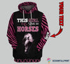 Gift For Horse Lover This Girl Runs On Horses Unisex Hoodie LH Horse Hoodie Women's Girls Horse Sweatshirt