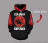 Personalized Falling Down Is An Accident Staying Down Is A Choice US Unisex Size Hoodie