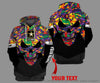 Skull Gift Pride Gift For LGBT Gift For Army Personalized LGBT Army Skull Unisex Size Hoodie LN