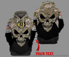 Skull Gift Gift For Veteran Lover Gift For Army Personalized Veteran Army Skull Unisex Size Hoodie LN