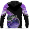 Fishing Gifts The Man The Myth The Fishing Legend Purple Personalized Unisex Hoodie