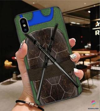 Gift For Turtle Lover Blue Turtle Phone Case Ninja Turtle TMNT Phone Case LN