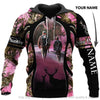 Gift For Hunting Lover Gift For Dad Pink Deer Hunting Dad And Son Personalized Adult and Kid Hoodie Set Unisex Size LH dadson