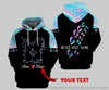 Gift For Mom Never Walk Alone Personalized Unisex Hoodie LH Mothers Day Ideas Mother Day Gift