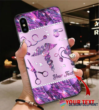 Gifts For Nurses Personalized Purple Nurse Phone Case LH