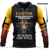 Personalized Pastor Because Hardcore Devil Stomping Ninja Is Not An Official Job Tittle Lion US Unisex Hoodie Pastor Ninja Hoodie