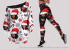 Black Pride Black Girl Christmas Off Shoulder Long Sleeves Top and Leggings Set Black And Proud 365