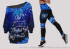 Gift For Mom Being a Gigi Make Me Joyful and Blessed Off Shoulder Long Sleeves Top and Leggings Set LN