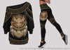 Gift For Native American Owl Native Off Shoulder Long Sleeves Top and Leggings Set LN