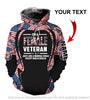 Gift For Veteran Lover Im A Female Veteran Personalized Unisex Hoodie