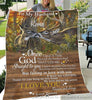Customized Text Blanket Deer Lover Couple Gift For Her Valentine Gift For Him First Valentine Gift For Husband