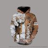 Gift For Hunting Lover Deer Hunting Yellow and White Personalized US Unisex Size Hoodie