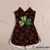 In A Worl Full Of Roses Be A Shamrock Rompers For Women HG