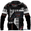 Gift For Music Lover Piano Personalized Unisex Hoodie LH Gift For Piano Lover
