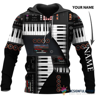 Gift For Music Lover Piano Personalized Unisex Hoodie LH Gift For Piano Lover