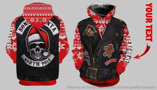 Skull Gift Son Of Santa North Pole Christmas US Unisex Hoodie LN