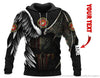 Skull Gift Gift For Army US Marine Corps Skull Angel And Devil Personalized Unisex Hoodie HG