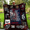 Personalized I Choose You Skull Couple Quilt Gift For Wife Husband Gift For Her For Him Blanket HG
