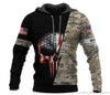 Gift For Veteran Lover Skull Gift Gift For Army Veteran Skull Unisex Size Hoodie