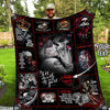 Skull Gift Personalized I Love You Till Death Do Us Path Skull Couple Quilt Gift For Wife Husband Gift For Her For Him Blanket HG