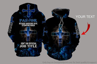 Pastor Because Hardcore Devil Stomping Ninja Isnt An Official Job Title Personalized Unisex Hoodie