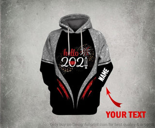 Hello 2021 New Year Personalized Unisex Hoodie HG